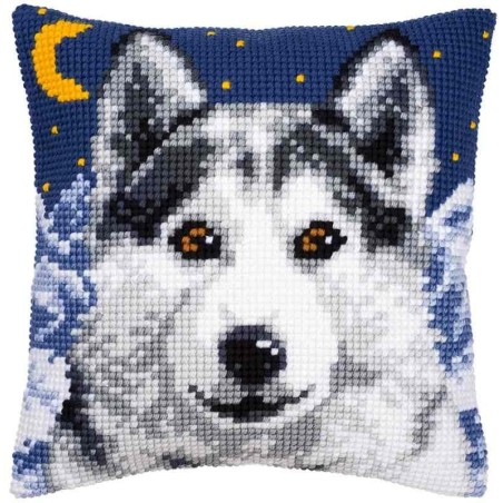 Kruissteekkussen Wolf    40x40cm