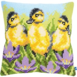 Kruissteekkussen kit Eendjes