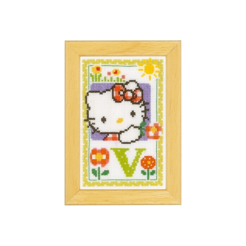 DH Hello Kitty letter V      8x12cm