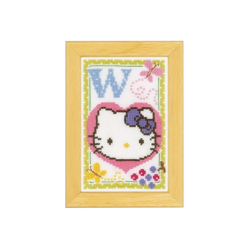DH Hello Kitty letter W      8x12cm