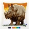 Kruissteekkussen Afrikaanse neushoorn