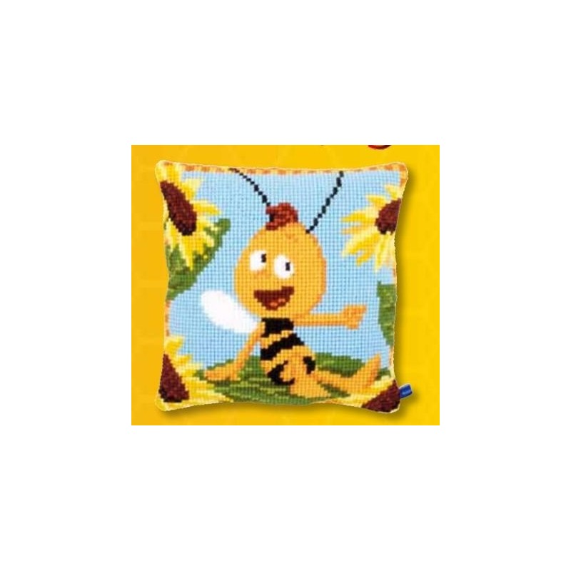 Kruissteekkussen Op de zonnebloem II