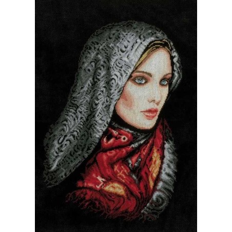 DH Woman in veil            34x49cm