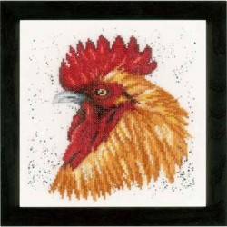 DH Brown rooster            19x19cm
