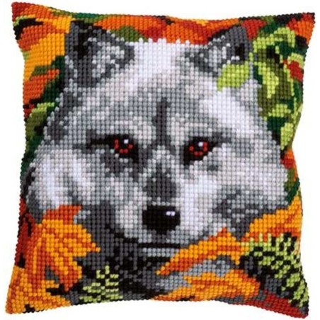 Kruissteekkussen  Wolf