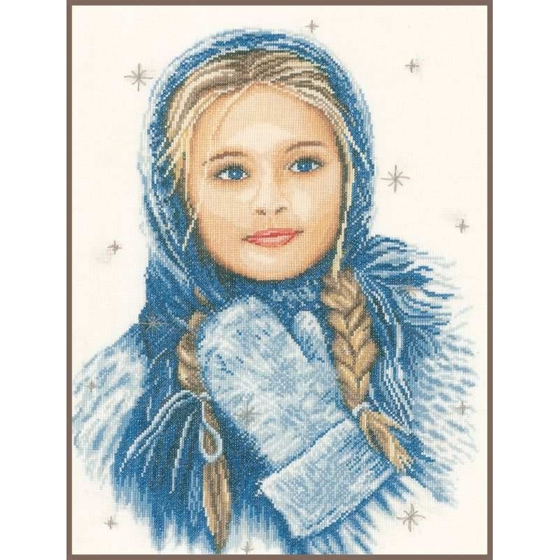 TP Wintermeisje 30x40cm lanarte