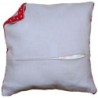 Kussenrug met rits grijs   45x45cm