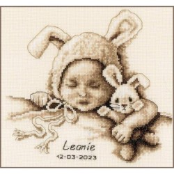 Telpakket kit Baby en knuffelkonijn