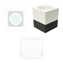 Siliconen mal 7,3cm x 7,3cm x 6cm - Medium kubus k