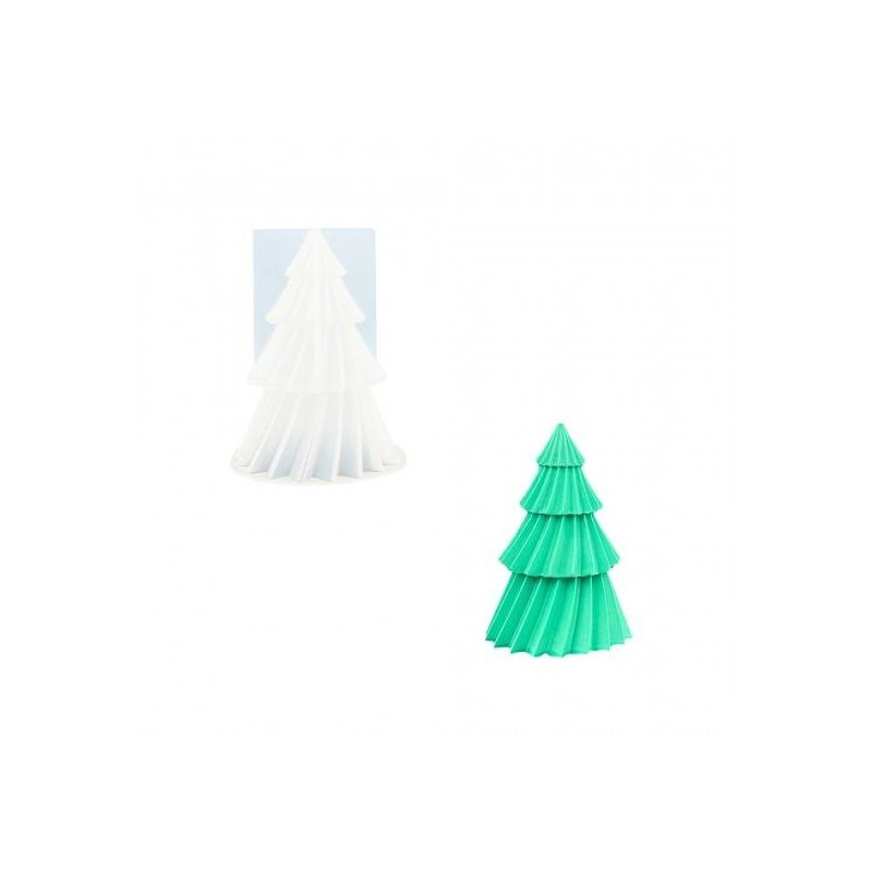 Silicone mal Kerstboom draaiend
