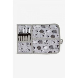 Haaknaaldenhouder schaapjes+5 haakpennen GREY