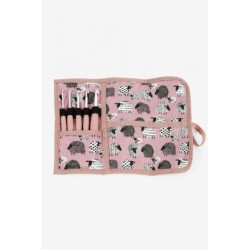 Haaknaaldenhouder schaapjes+5 haakpennen PINK