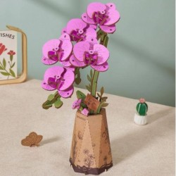 Robotime Purple Moth Orchid