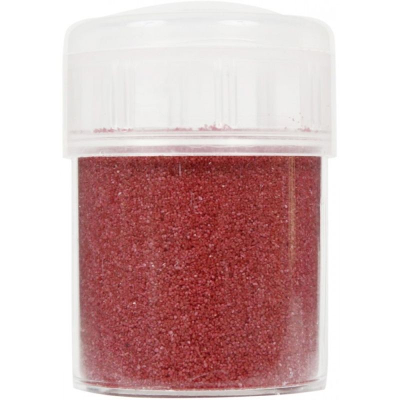 Potje m/Zand 45g Granaat Rood n42
