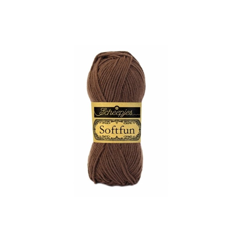 SOFTFUN 2491 donker bruin      50gr.