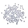 Plastic letterkralen, 9mm  wit