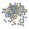 Plastic letterkralen rond, 6mm  assorti