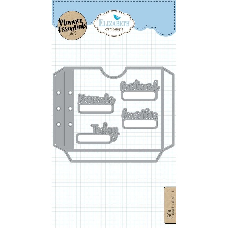 Dies set planner pocket 1