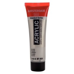 Amsterdam Acrylverf 20 ml Zilver 800