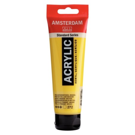 Amsterdam Acrylverf 120 ml Transparantgeel Middel
