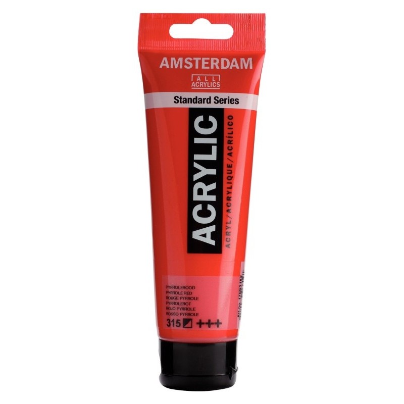 Amsterdam Acrylverf 120 ml Pyrrolerood 315