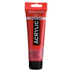 Amsterdam Acrylverf 120 ml Transparantrood Middel