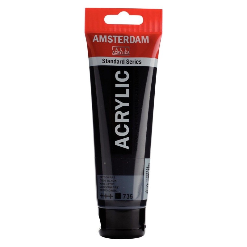 Amsterdam Acrylverf 120 ml Oxydzwart 735