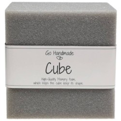 Memory foam kubus 12x12cm /st