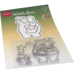 Marianne D Clear Stamp & die set Hetty's Winter be