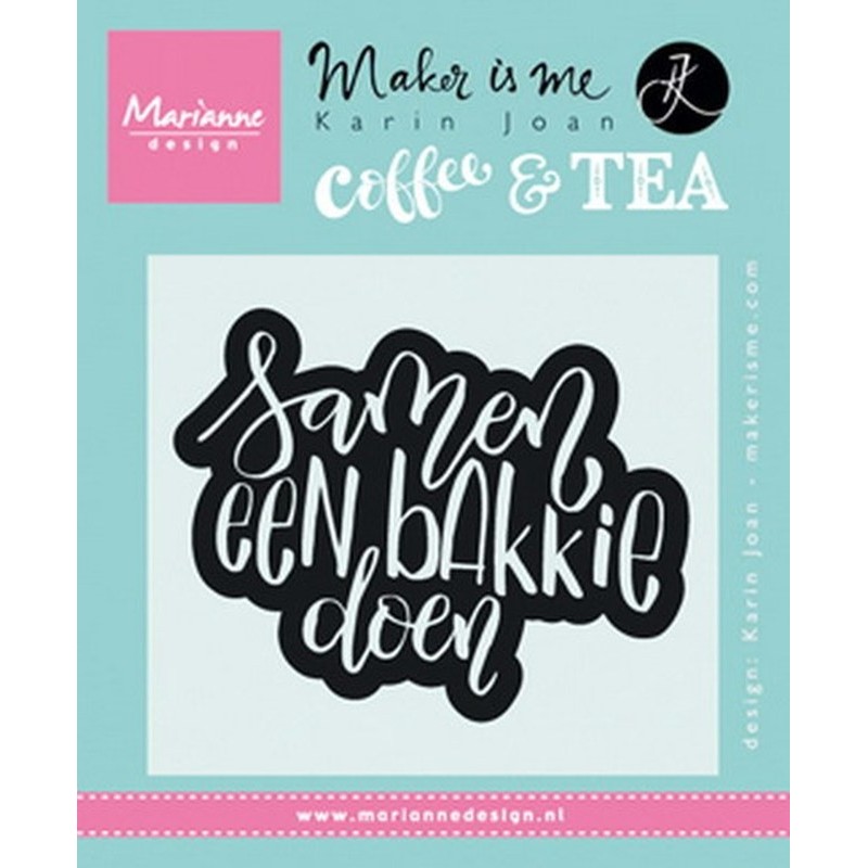 Stempel Quote - Samen een bakkie doen (NL) KJ1706