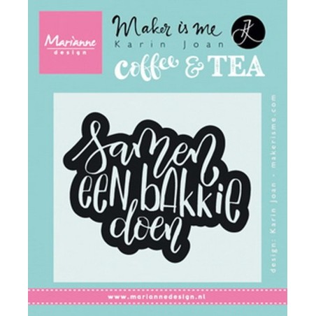 Stempel Quote - Samen een bakkie doen (NL) KJ1706