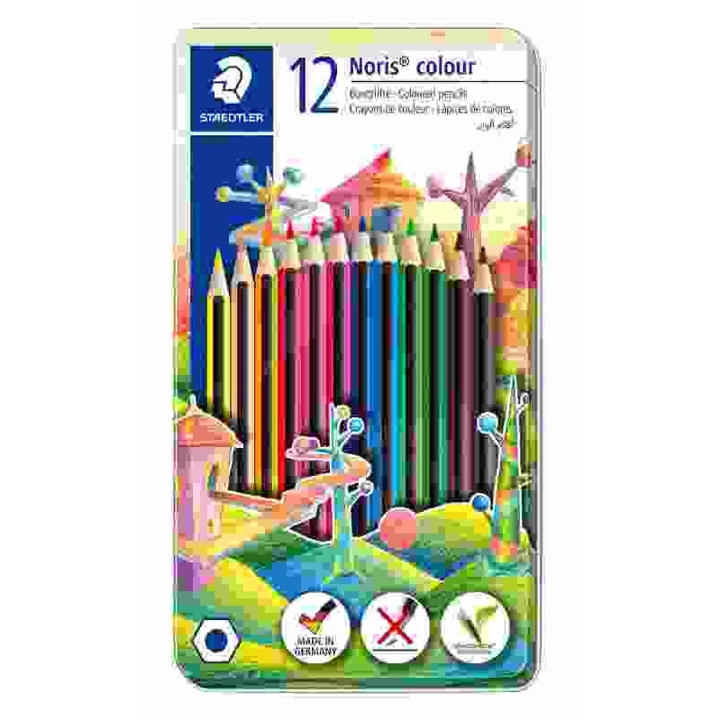 Noris colour kleurpotlood - metalen etui 12 st