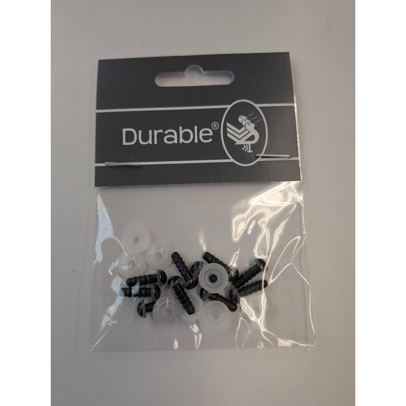 Durable Veiligheidsogen 6 mm grijs 10st