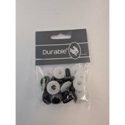Durable Veiligheidsogen 15 mm grijs 10st