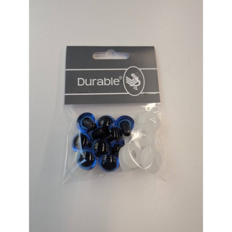 Durable Veiligheidsogen 15 mm blauw 10st