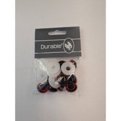 Durable Veiligheidsogen 18 mm rood 10st