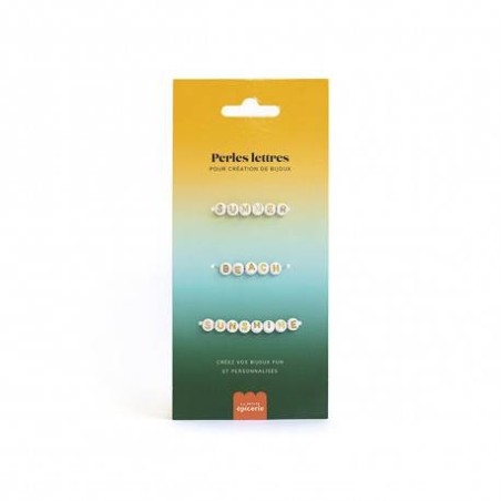 Perles lettres 3 mots pour bracelet  personnalise