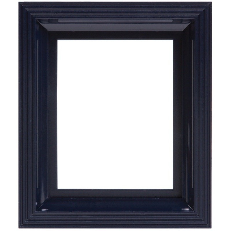 Pixel kader plastiek zwart-blauw