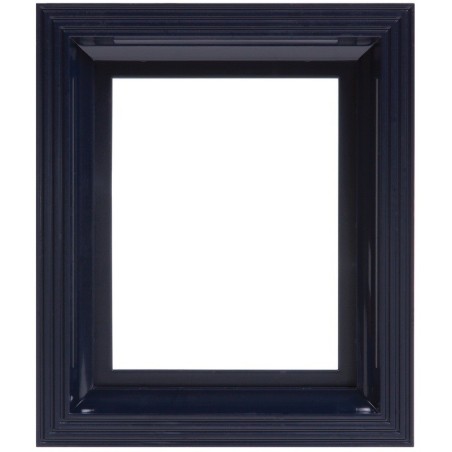 Pixel kader plastiek zwart-blauw