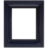 Pixel kader plastiek zwart-blauw