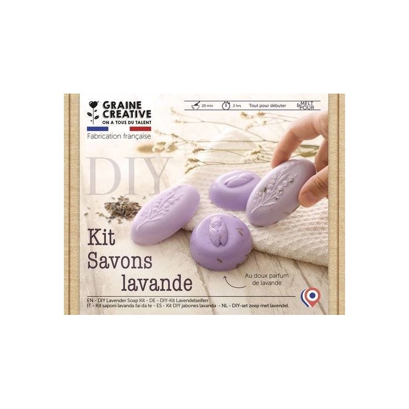 KIT DIY SAVONS LAVANDE 196 x 144 x 45 mm