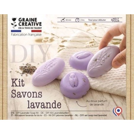 KIT DIY SAVONS LAVANDE 196 x 144 x 45 mm