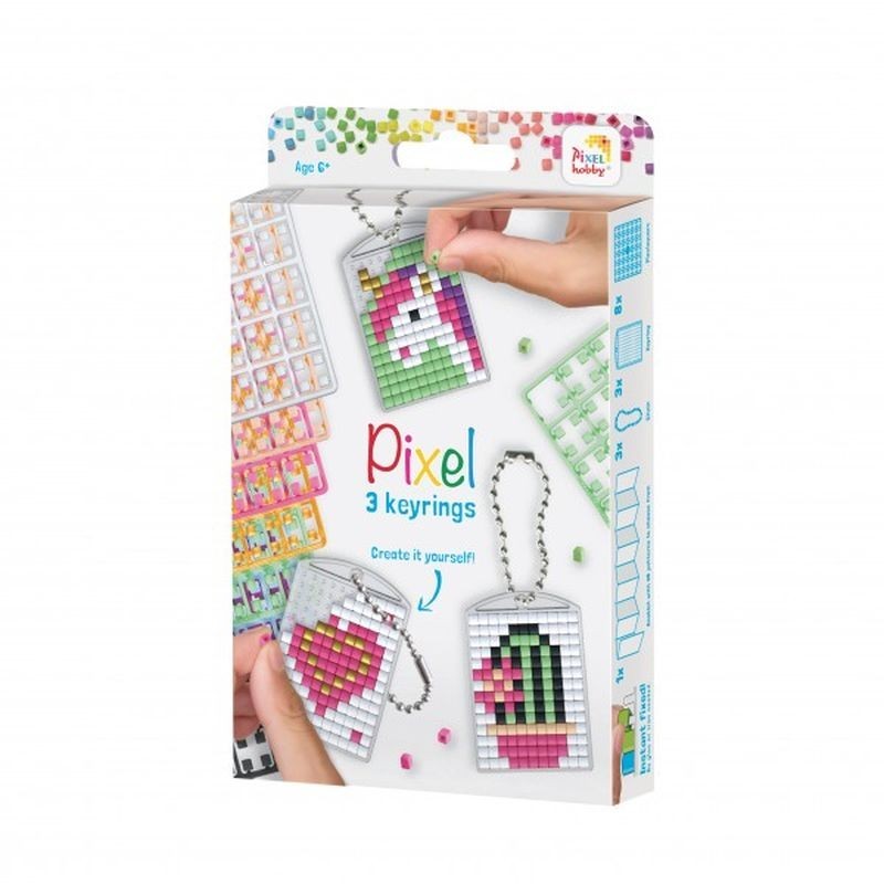 Pixel medaillon set 3st Schattig 20131