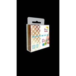 Pixelmatjes 6 stuks n kleur verpakt - Bruin