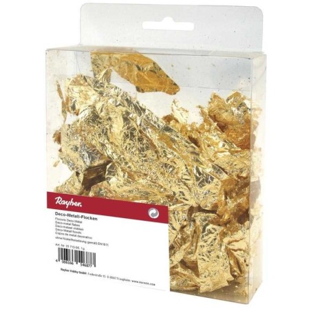Deco-metaal vlokken /1gr./goud