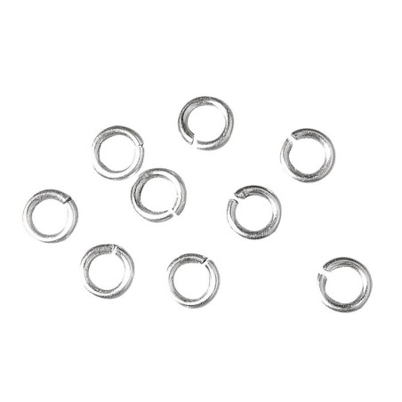 Ringetjes zilverkl.      10mm  /40st