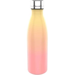 Waterfles RVS Rainbow 600ml - Perzik/Geel