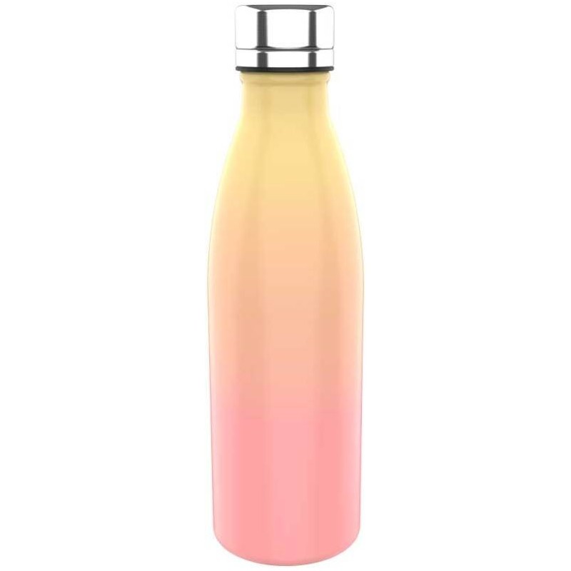 Waterfles RVS Rainbow 600ml - Perzik/Geel
