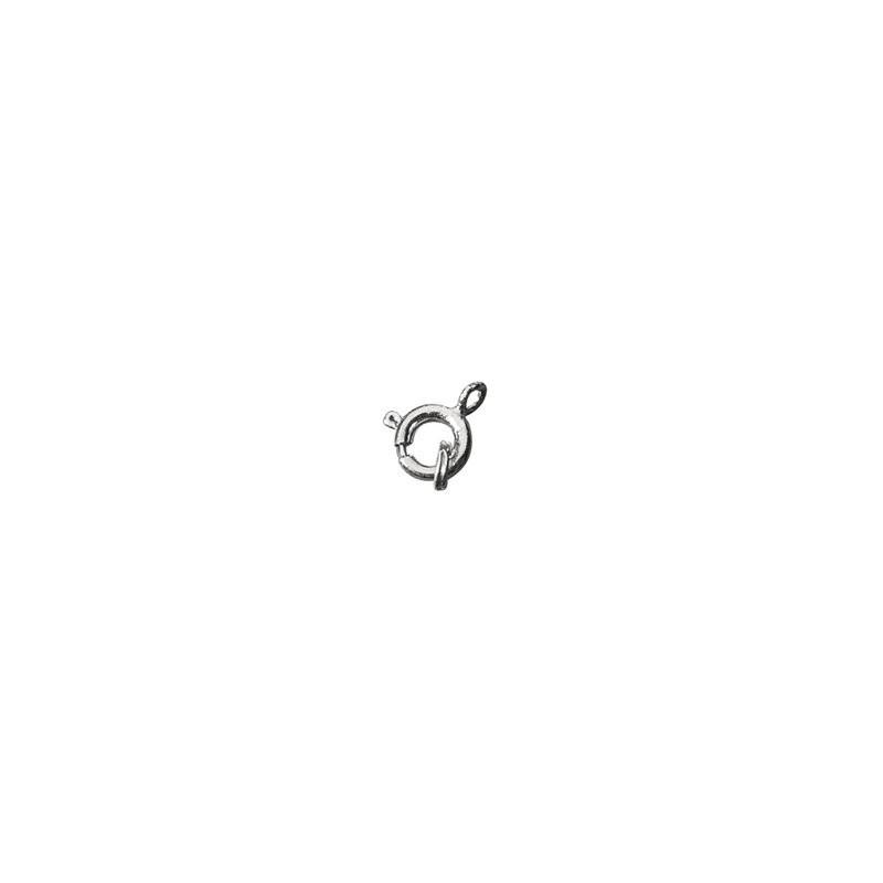 Veerringslotje 7mm zilverkl.  /4st