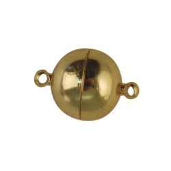 Magneetsluiting verguld. rond 14mm